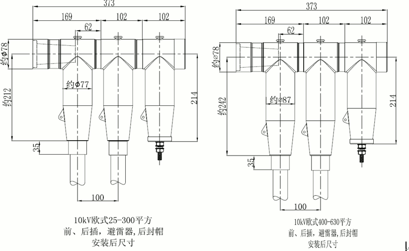 东升国际核材15kV欧式630-1250A非屏蔽型可分离连接器结构尺寸2.gif